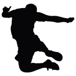 Jumping Man Silhouette 3