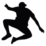 Jumping Man Silhouette