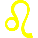 Yellow leo sign