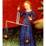 Lady holding scales