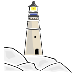 Lighthouse vector image