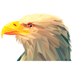 Low Poly Bald Eagle