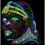 Maasai Man Line Art Prismatic