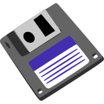 Floppy diskette vector