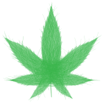 Marijuana Leaf Bezier Green