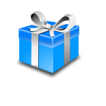 Present Blue Pack Vector