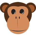 Monkey vector clip art