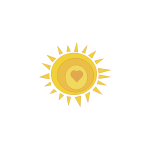 Love sunshine vector illustration