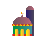 Vector image of mosque