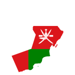 Oman Map Flag