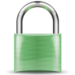 Green padlock