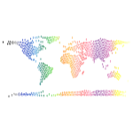 People World Map Prismatic 4