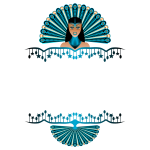 Peacock Girl Border Vector