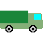 Pixel art truck