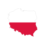 Poland Map Flag