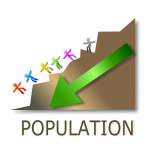 Population down