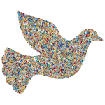 Psychedelic Tiled Peace Dove