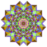 Prismatic Geometric Flower