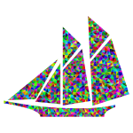 Prismatic Low Poly Sailboat