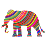 Prismatic Waves Elephant