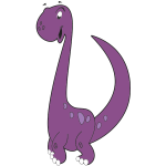 Purple dinosaur