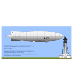 HM Airship R100 vector graphics