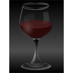 Red wine glass vector graphics