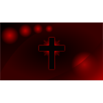 Vector wallpaper of glowing cross Wallpaper