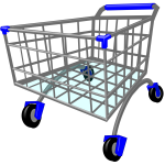 Shopping cart vector illustration