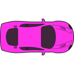 Pink racing car vector clip art