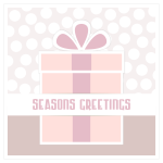 Present boxgreeting card vector image