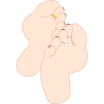 Feet soles vector illustration