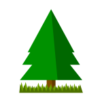 Spruce with grass