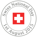 Image of Swiss National Day round sign