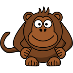 Cartoon monkey