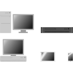 Online devices vector image