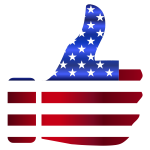 Thumbs Up American Flag Enhanced