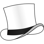 Top hat White