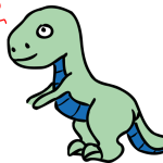 Tyrannosaur in love by Rones