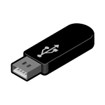 USB thumb drive 4 vector image