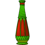 Decorated vase