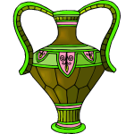 Green and pink cup