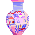 Painted vase