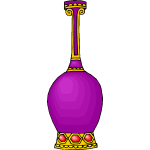 Purple decorative vase