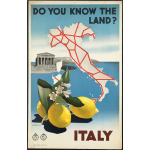 Vector graphics of Italian vintage travel poster