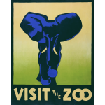 Visit the zoo poster