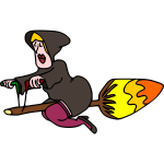 Witch on a vroomstick