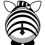 Zebra vector image