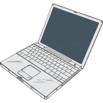 Powerbook vector drawing