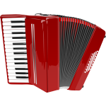 Accordion vector illustration